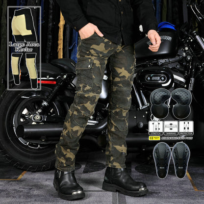 LOONG BIKER motorcycle riding jeans retro anti-drop BIKER pants Kevlar rip-resistant riding pants