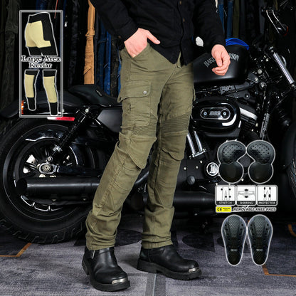 LOONG BIKER motorcycle riding jeans retro anti-drop BIKER pants Kevlar rip-resistant riding pants