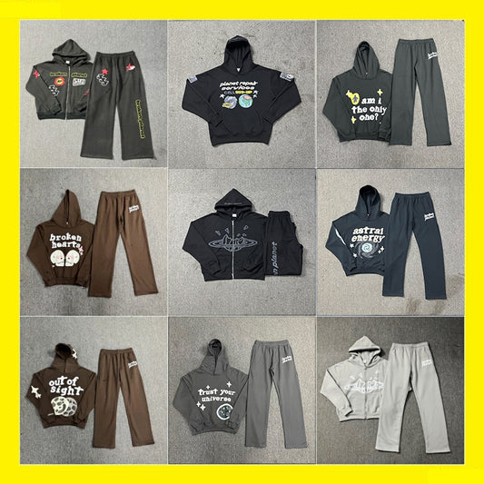 Loose and casual hoodie set