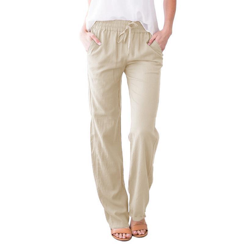 Loose and casual wide-leg trousers
