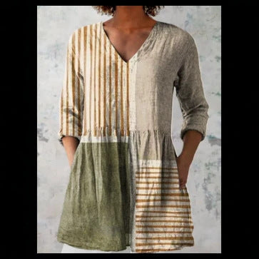 Loose and Comfortable Digital Print, Round Neck Short-Sleeve Women's Style