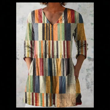 Loose and Comfortable Digital Print, Round Neck Short-Sleeve Women's Style
