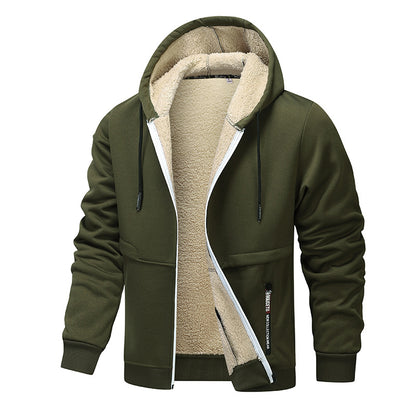 Loose and thick sheepskin jacket