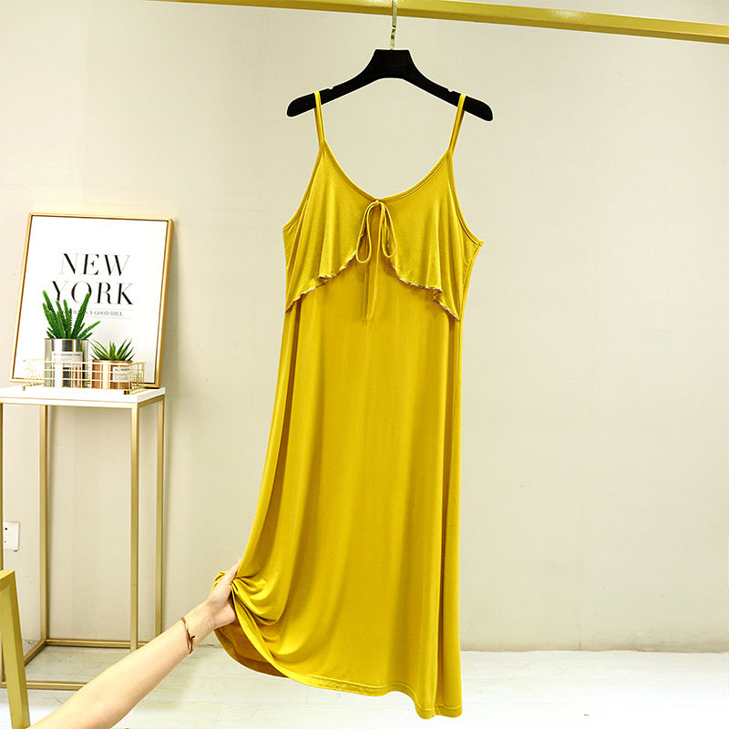 Loose Base Skirt Sleeveless Dress