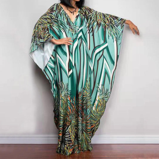 Loose Beach Cover Up Dress Sun Protection