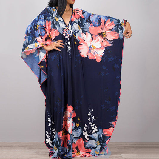 Loose Beach Cover Up Dress Sun Protection