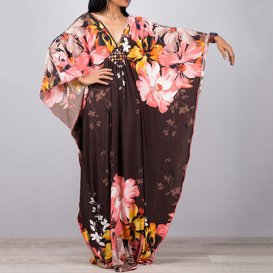 Loose Beach Cover Up Dress Sun Protection