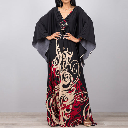 Loose Beach Cover Up Dress Sun Protection