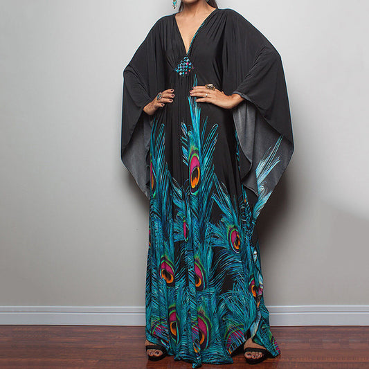 Loose Beach Cover Up Dress Sun Protection
