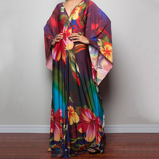 Loose Beach Cover Up Dress Sun Protection