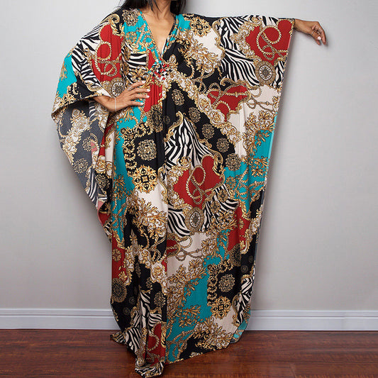 Loose Beach Cover Up Dress Sun Protection