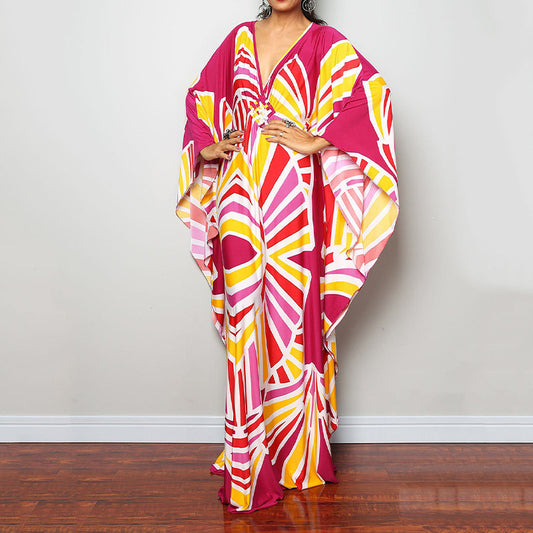 Loose Beach Cover Up Dress Sun Protection