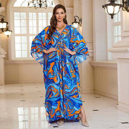 Loose Beach Cover Up Dress with Sun Protection