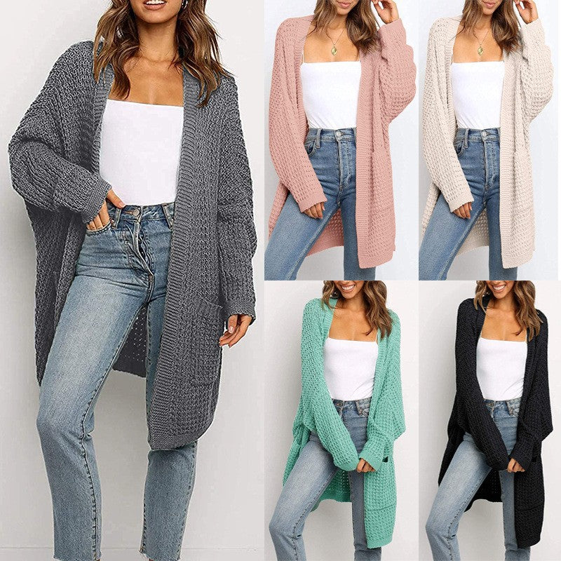 Loose cardigan knitted sweater