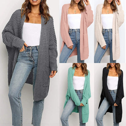 Loose cardigan knitted sweater