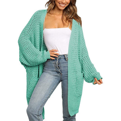 Loose cardigan knitted sweater