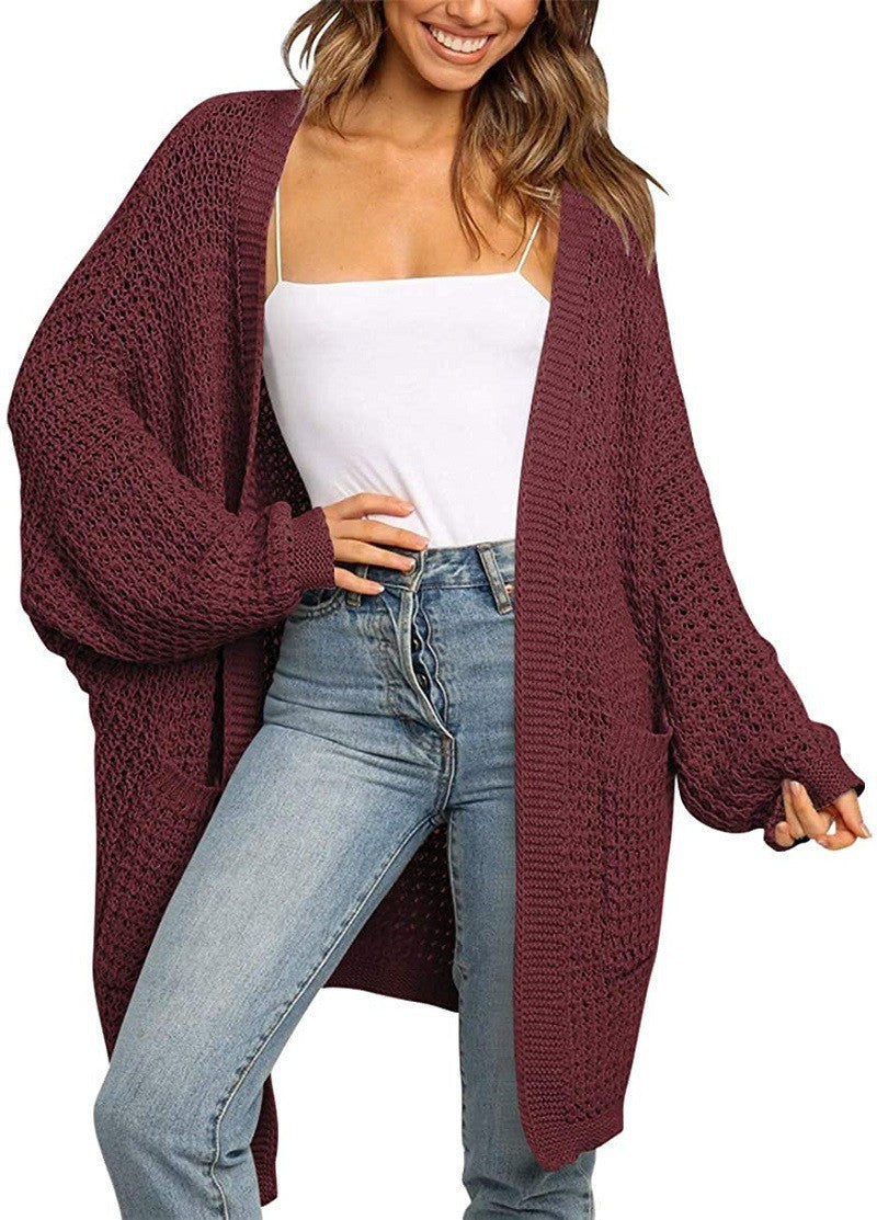 Loose cardigan knitted sweater