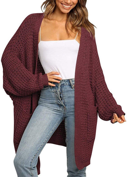 Loose cardigan knitted sweater