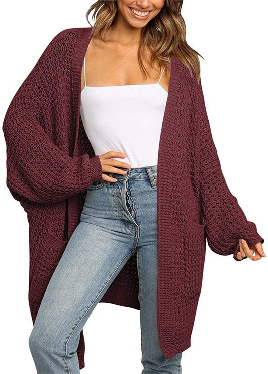 Loose cardigan knitted sweater