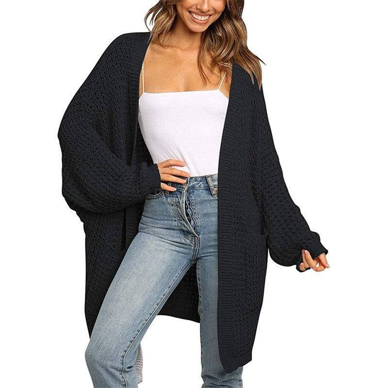 Loose cardigan knitted sweater