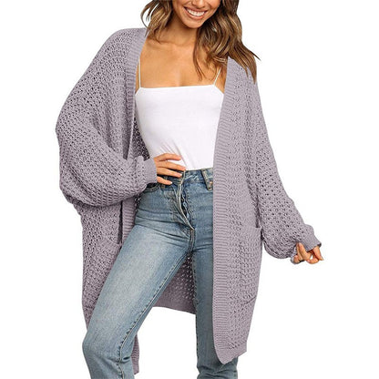 Loose cardigan knitted sweater