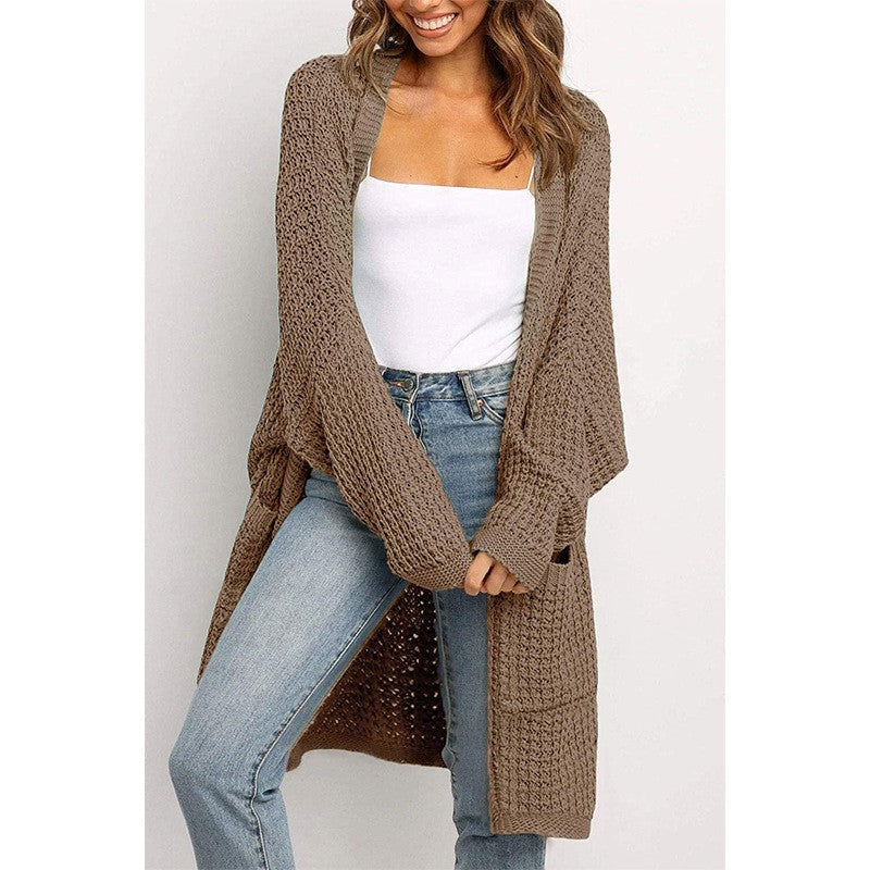 Loose cardigan knitted sweater