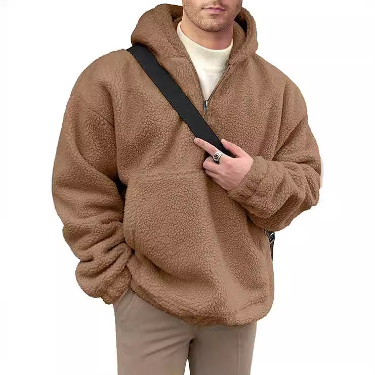 Loose Casual Zipper Hooded Sweatshirts