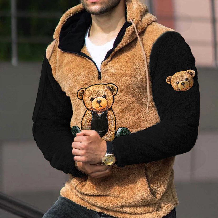 Loose Casual Zipper Hooded Sweatshirts