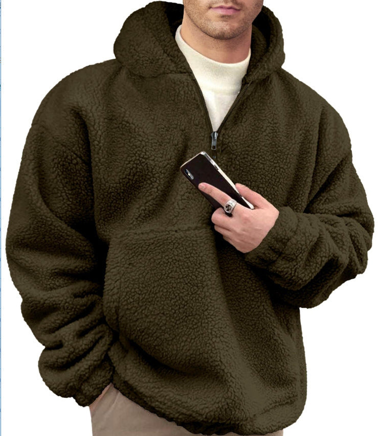 Loose Casual Zipper Hooded Sweatshirts