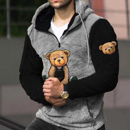 Loose Casual Zipper Hooded Sweatshirts