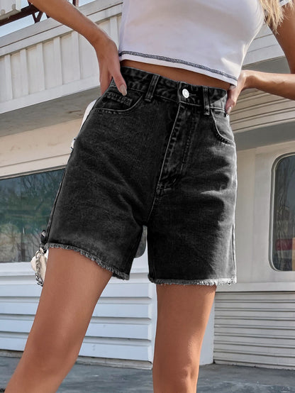 Loose casualdenim shorts