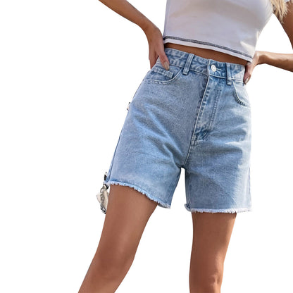 Loose casualdenim shorts