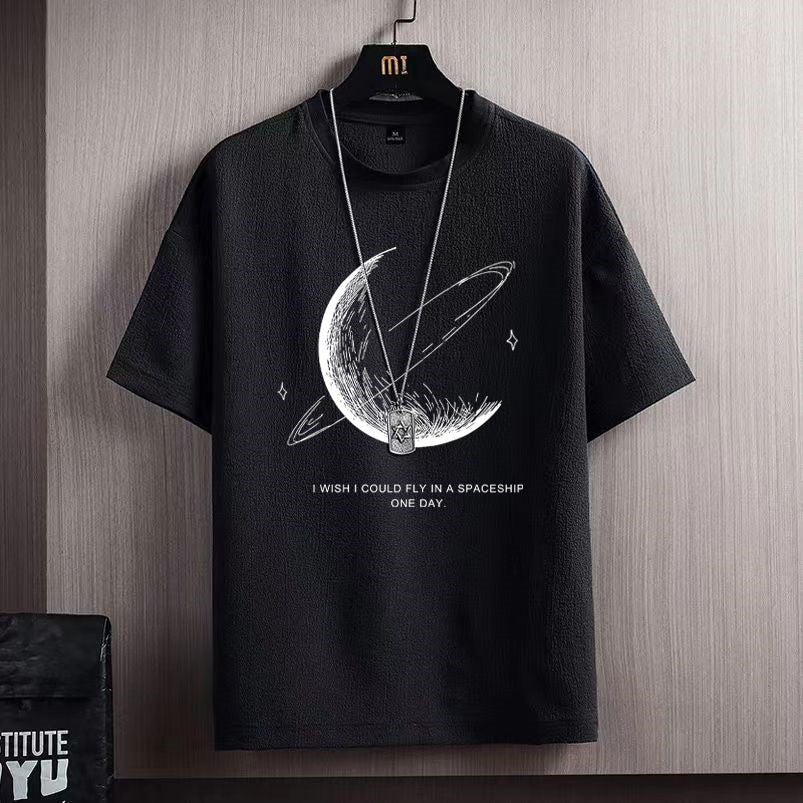 Loose Fat Man Fashionable T-shirt