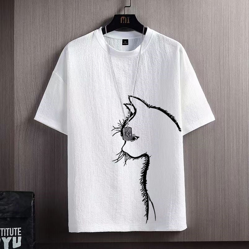 Loose Fat Man Fashionable T-shirt