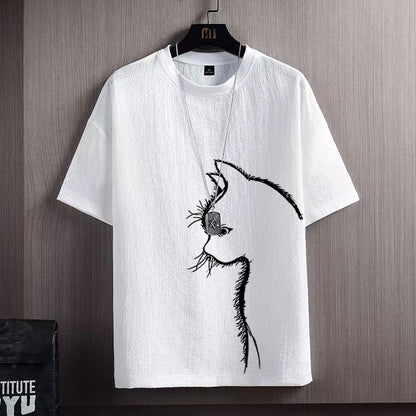 Loose Fat Man Fashionable T-shirt