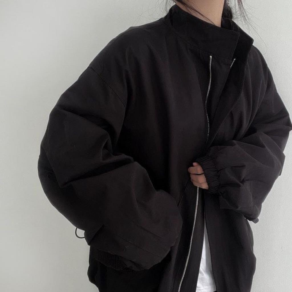 Loose Fit Baseball Jacket