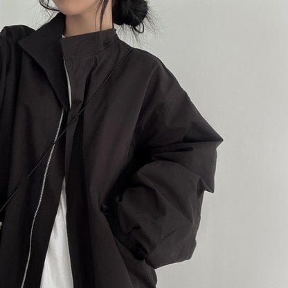 Loose Fit Baseball Jacket