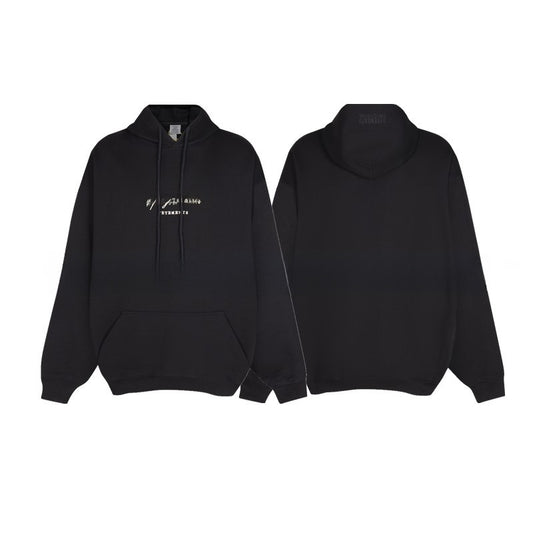 Loose Fit Cotton Hoodie with Zipper