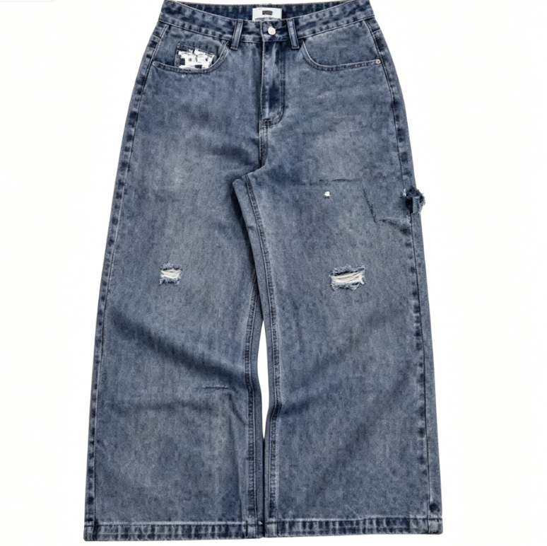 Loose Fit Denim Pants