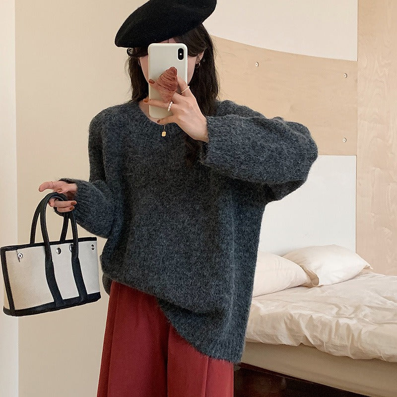 Loose Fit Long Sleeve Sweater