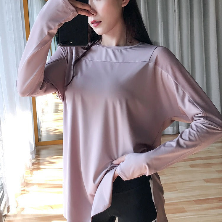 Loose Fit Long Sleeve Yoga Running Top