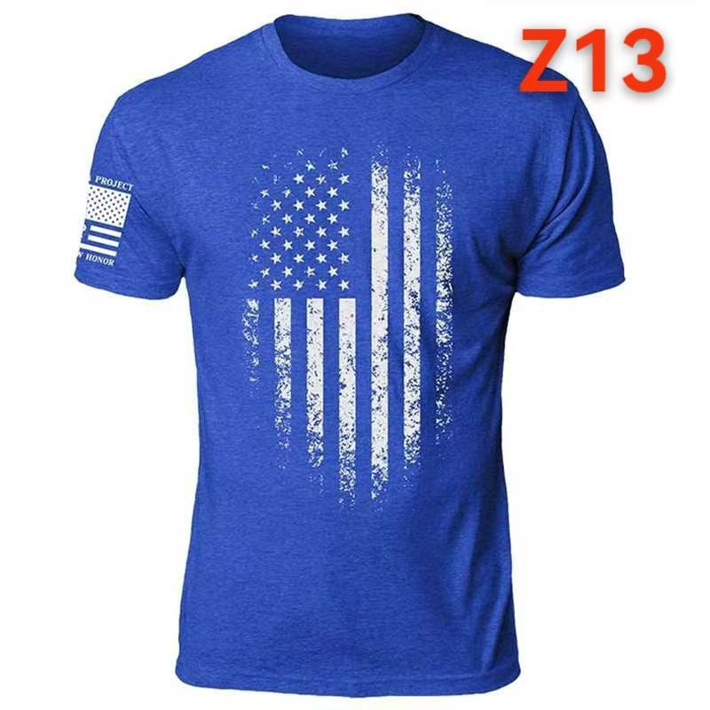 Loose Fit Printed Round Neck Short Sleeve T-Shirt