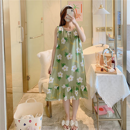 Loose Fit Rayon Cotton Nightdress