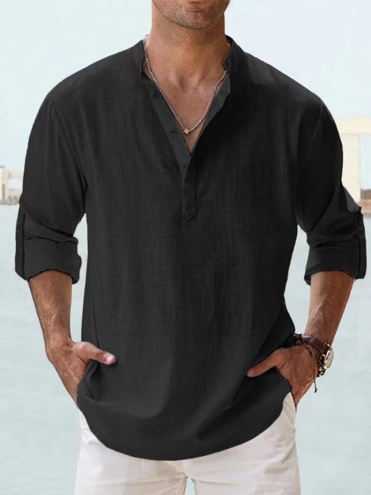 Loose-fit shirt casual T-shirt for men