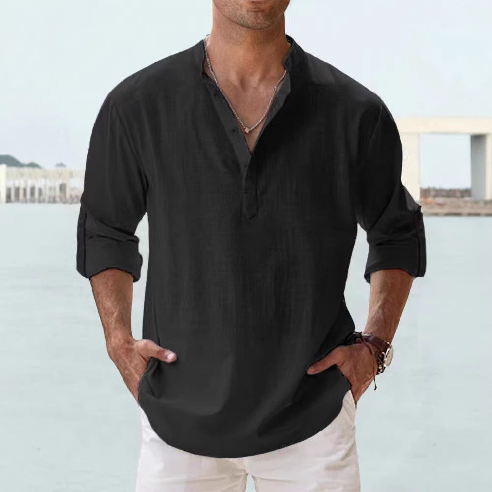 Loose-fit shirt casual T-shirt for men