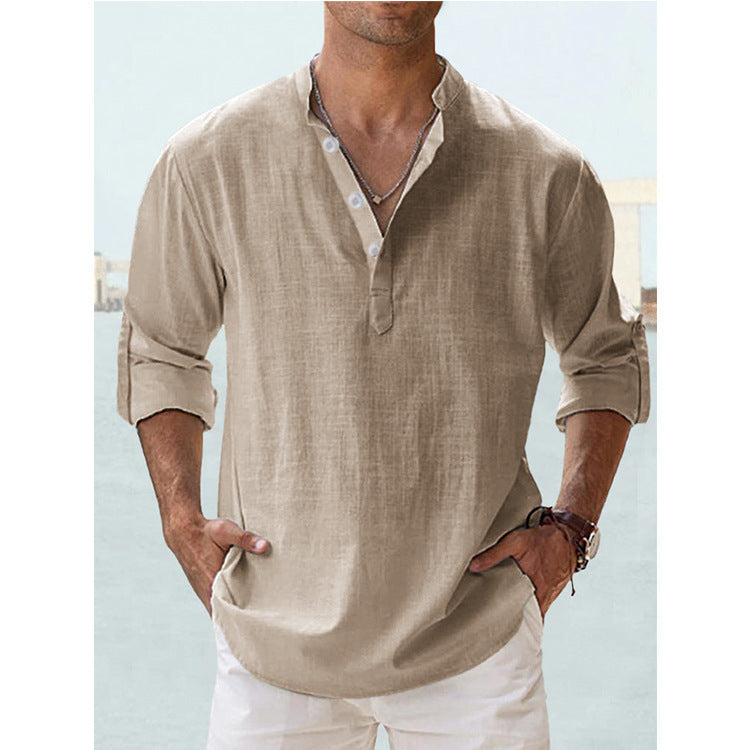 Loose-fit shirt casual T-shirt for men
