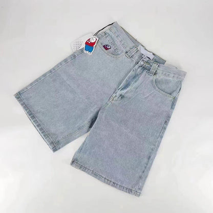 Loose Fit Wide Leg Denim Dad Pants