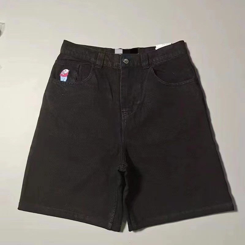 Loose Fit Wide Leg Denim Dad Pants