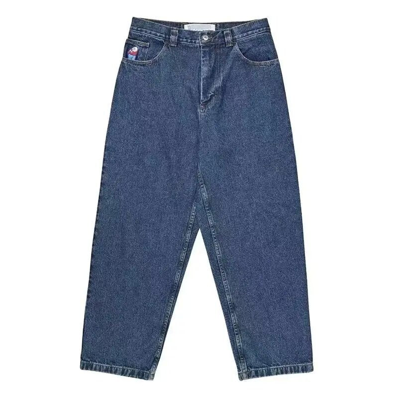 Loose Fit Wide Leg Denim Dad Pants