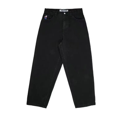 Loose Fit Wide Leg Denim Dad Pants